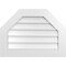 Ekena Millwork Octagonal Top Surface Mount PVC Gable Vent w/ 3-1/2"W x 1"P Standard Frame, 30"W x 22"H GVPOT30X2201SN - alternate 1